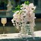 12 Pack Artificial Wisteria Flower Vines 3.75 FT Silk Hanging Garlands, Fake High-Density Wisteria Vine Decor for Wedding, Garden, Wall, Party and Home Decoration (Peach)